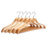 J.S. Hanger Heavy Duty Solid Wood Wide Shoulder Suit Hangers, Set of 5