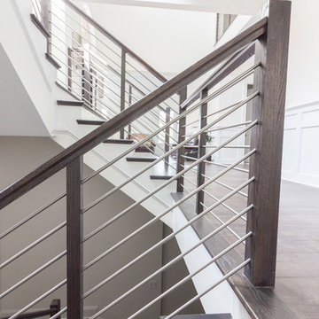 Project #50 | Geometric Staircase with Contrasting Tones