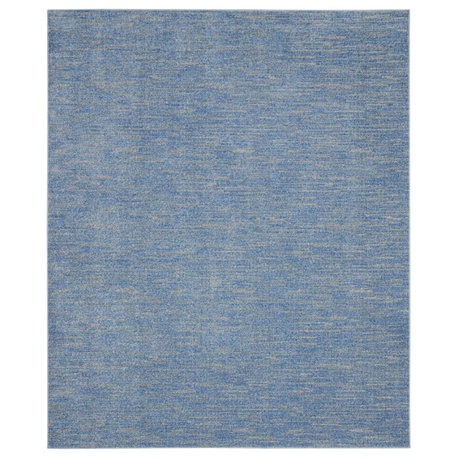 Nourison Essentials 9' x 12' Blue/Grey Outdoor Area Rug