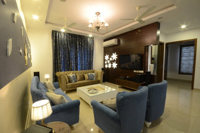 Trendy living room photo in Other