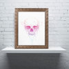 Balazs Solti 'Skull In Triangle' Ornate Framed Art, 11x14