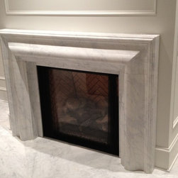 White Marble Fireplace Surrounds - Indoor Fireplaces