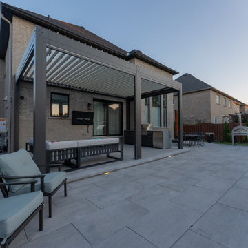 2024 Project Gallery- Fire Feature and Aluminum Pergola