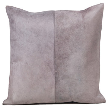 Dyed Gray Cowhide 20" Cushion