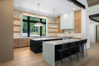 Inspiration for a contemporary kitchen remodel in Other