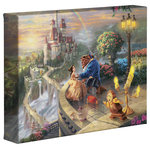 Thomas Kinkade - Beauty and the Beast Falling in Love Gallery Wrapped Canvas, 8"x10" - Featuring Thomas Kinkade's best-loved images, our Gallery Wraps are perfect for any space. Each wrap is crafted with our premium canvas reproduction techniques and hand wrapped around a deep, hardwood stretcher bar. Hung as an ensemble or by itself, this frame-less presentation gives you a versatile way to display art in your home.