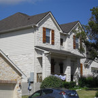 whitewash brick exterior - Traditional - Exterior ...