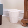 White Paper Rope Waste Basket Trash Bin for Bathroom