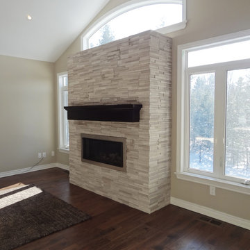 Realstone Systems Honed Birch Shadowstone Fireplace