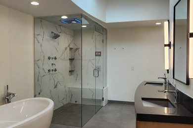 Bathroom - contemporary bathroom idea in Denver