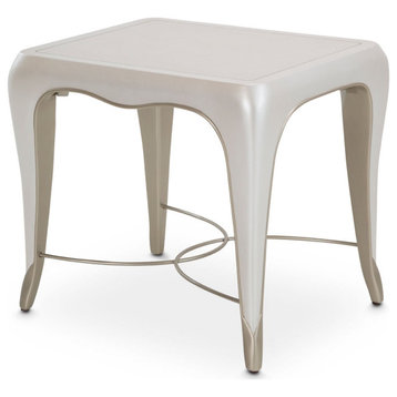 Aico Amini London Place 2 PC Cocktail & End Table Set in Creamy Pearl