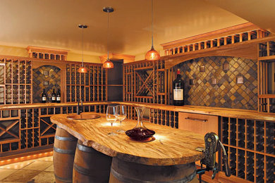 Inspiration for a wine cellar remodel in Los Angeles