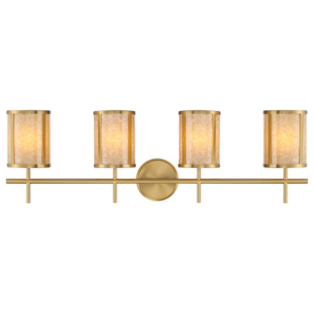 Savoy House 8-2055-4 Camden 4 Light 34"W Vanity Light - Warm Brass
