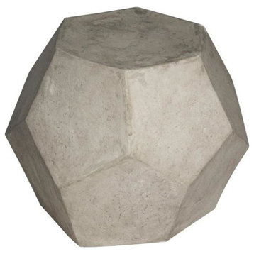 Liridon Side Table, Stool, Fiber Cement