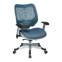 Blue Mesh Seat Managers Office Chair - Office Chairs
