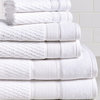 Royale 6-Piece 100% Turkish Cotton Bath Towel Set, White