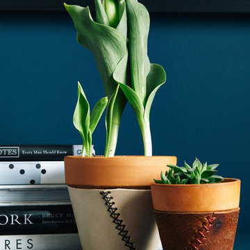 Irving Place | Leather Planters