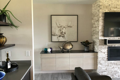 Minimalist living room photo in Other