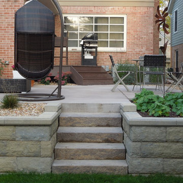 Back Yard Renovation with Living Area, Patio, Fire Pit