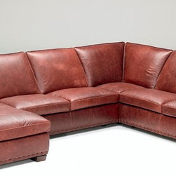 Natuzzi Editions Sectional Sofa with Chaise B528 - Sectional Sofas