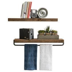 Transitional Bathroom Shelves by Del Hutson Designs