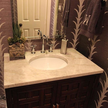 Quartzite- Taj Mahal & White Pearl kitchen & guest bathroom