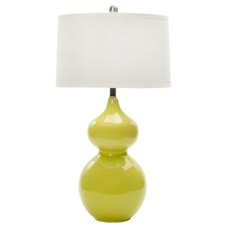 Fangio Lighting 28" Ceramic Table Lamp, Chic Lime