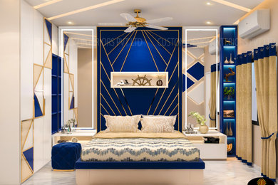 Mrs. Saha’s Royal Master Bedroom | Kolkata, West Bengal | Custom Design Interior