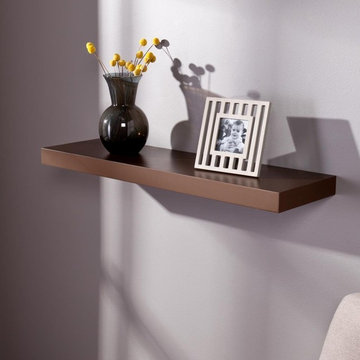 DecorNation Eryx Set Top Box TV/DVD Player Shelf (30IN) - Brown