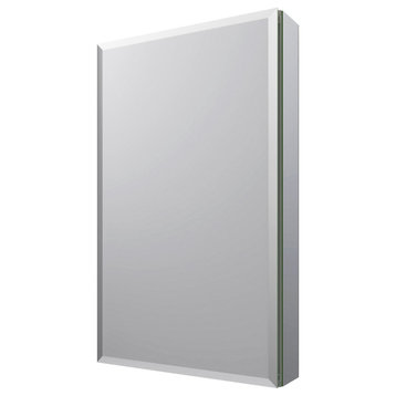 Fresca 15"Wx26"H Bathroom Medicine Cabinet With Mirrors, Beveled Edge