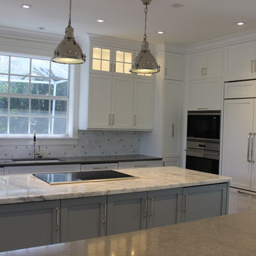 Custom Kitchen Cabinetry and Built-In China Cabinet