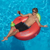 Inflatable Red and Green Swimming Pool Ring Float 41-Inch