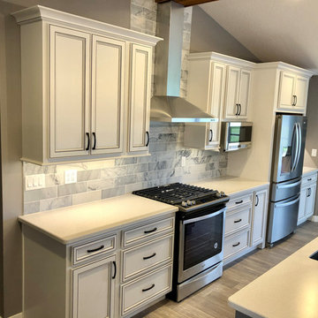 New Construction-Milan IL Koch Express Painted White Fog Black Highlights