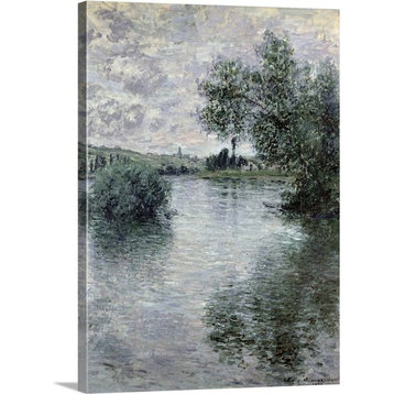 The Seine at Vetheuil, 1879 Wrapped Canvas Art Print, 18"x24"x1.5"
