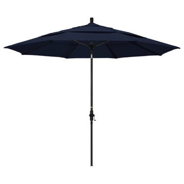 California Umbrella 11' Patio Umbrella in Navy Blue