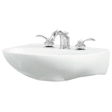 Sterling 446128 Sacramento 21-1/4" Pedestal Bathroom Sink With - White