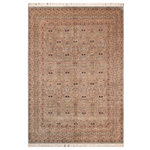 Bareens Designer Rugs - Pak Persian Athena Green/Blue Wool Rug - 8'2'' x 9'10'' - Designed with mesmerizing intricacy and gorgeous color palette, this hand-knotted masterpiece demonstrates the beauty and electrifying thrill of Pak Persian art. These meticulously hand-knotted Pak-Persian rug is made with pure wool and features breathtaking traditional, transitional, and tribal designs in bold luxurious color pallets. Known for their intricate designs these rugs are a reproduction of Persian rugs, made in Pakistan with unique Mughal designs. Made by master weavers using the same Persian texture, design and dying technique, we wanted to produce the most significant manifestation of Persian art, life, and culture. This rug is most famous for its exceptional quality, incredible designs, patterns, and vibrant rich color. Pak-Persian rugs made with Persian weave with high knot counts, which enables the high intricacy and detail found in the patterns are also referred to as "State of art", each color adds a rich beautiful detail in the artwork of this rug. The design, color, and beautiful chromatic composition with a vibrant sheen with intricate designs, exude beauty, elegance, and quality make this rug a masterpiece of its own.
