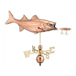 Bass with Lure Weathervane - Weather Vanes