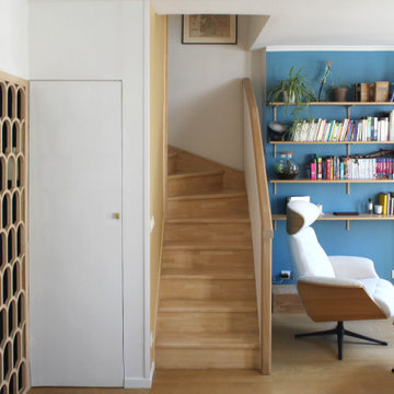Épinettes, aménagement et décoration d'un duplex, Paris XVIIe