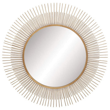 Modern Gold Metal Wall Mirror 22623