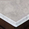 Brookfield 60" Vanity, Country Oak, 2cm Carrara White Marble Top