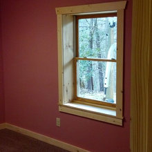 basement windows- bring casement out to incorporate into trim
