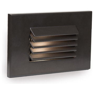 LED Low Voltage Horizontal Louvered Step and Wall-Light 3000K, Bronze