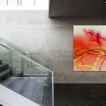 Oversized Experimental Abstract Art
