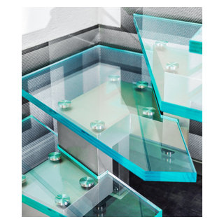 Glass Tora Stairs - Modern - Staircase - Miami - by Art of Stairs