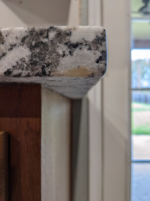 Granite question and island overhang