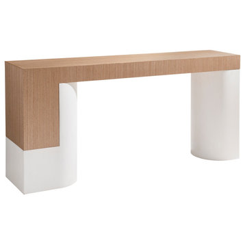 Bernhardt Modulum Console Table With 2 Pedestal Bases