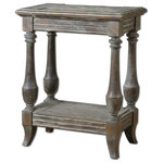 Uttermost - Uttermost Mardonio Distressed Accent Table - Solid Birch Wood With Saw Mark Distressing And A Rustic, Waxed Limestone Finish. Uttermost's Accent Furniture Combines Premium Quality Materials With Unique High-style Design. With The Advanced Product Engineering And Packaging Reinforcement, Uttermost Maintains Some Of The Lowest Damage Rates In The Industry. Each Product Is Designed, Manufactured And Packaged With Shipping In Mind.