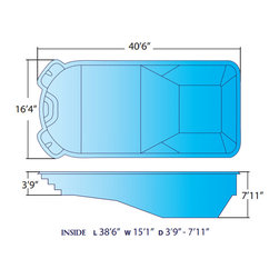 Olympian by Alaglas - Large Fiberglass Pool - Outdoor Products