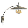 Wright Modern Deco Large Bronze Brass Arc Wall Sconce